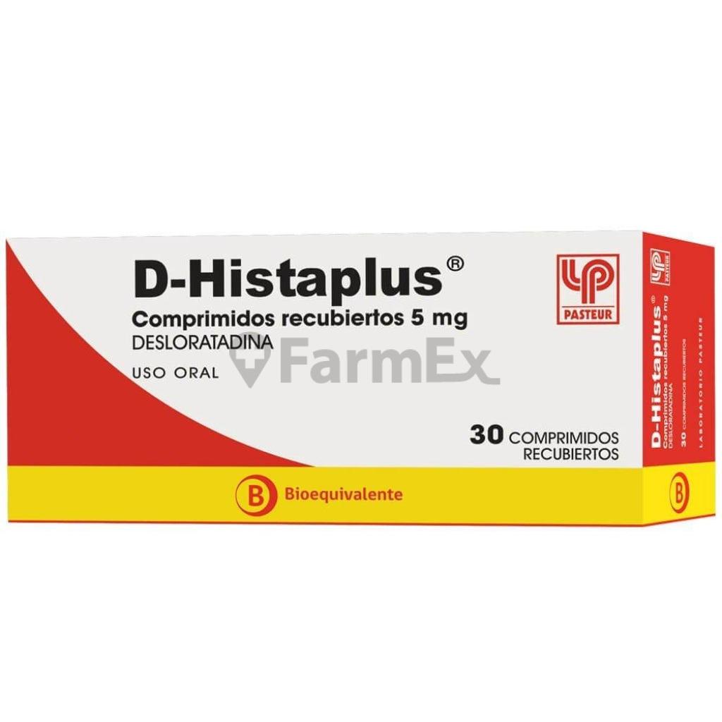 D-Histaplus 5 mg x 30 comprimidos "Ley Cenabast" Pasteur